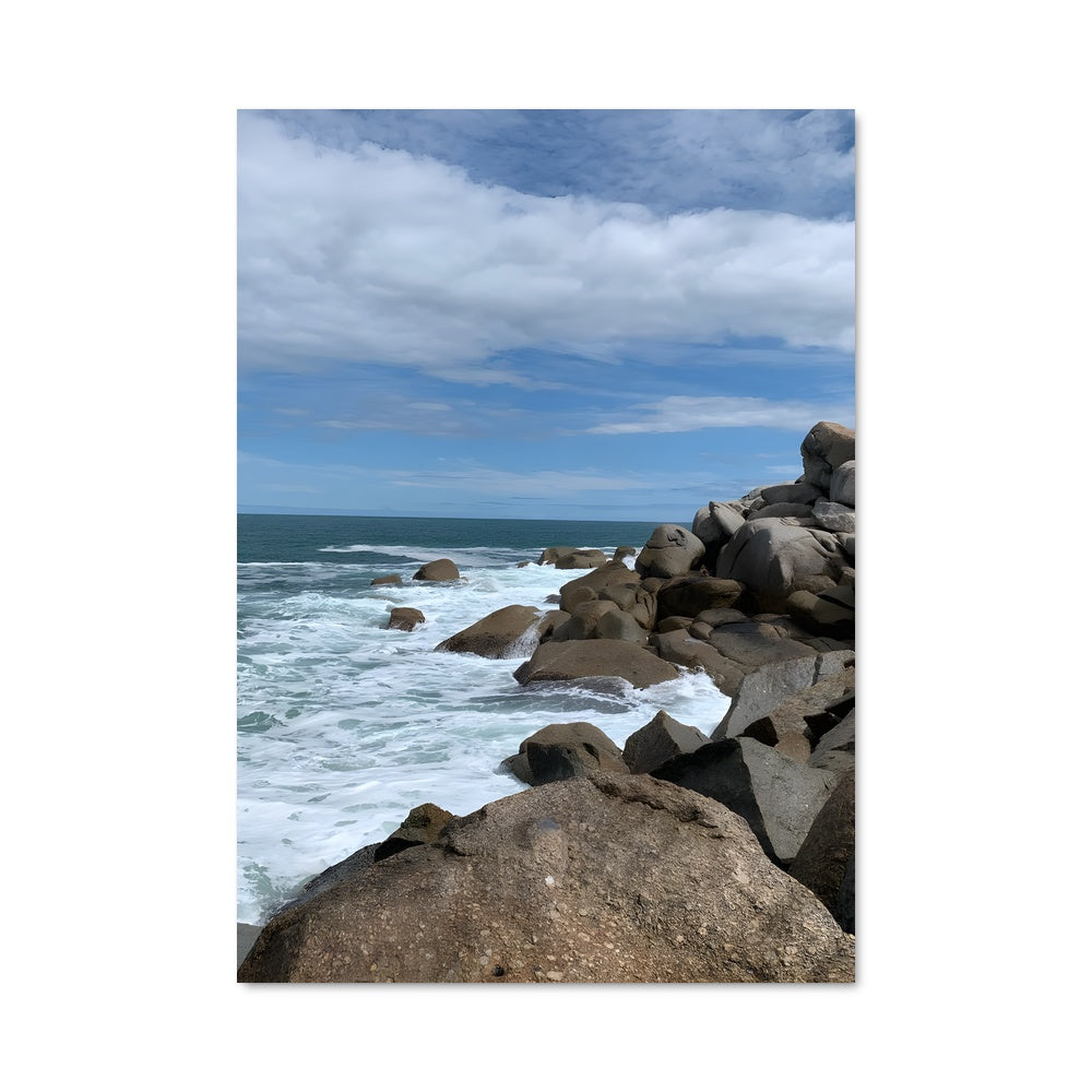 Poster Plage Rocailleuse