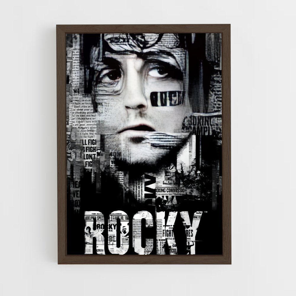 ap-rocky balboa-5 cadre Bois foncé