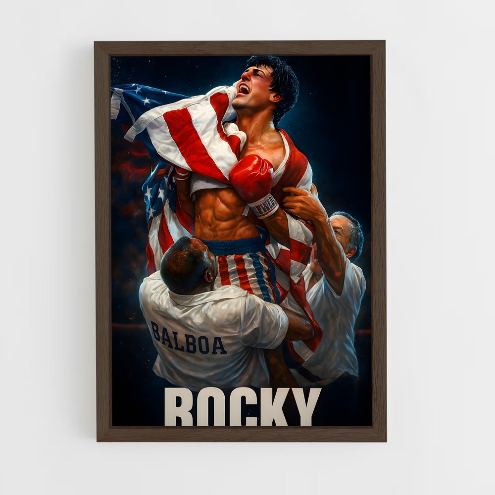 ap-rocky balboa-7 cadre Bois foncé