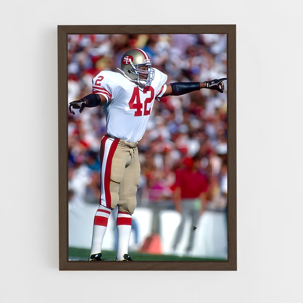 ap-ronnie lott-3 cadre Bois foncé