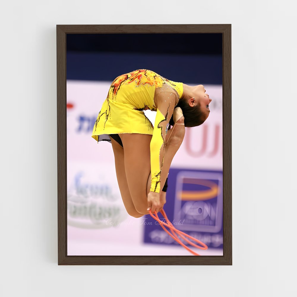 ap-rope rhythmic gymnastics-2 cadre Bois foncé