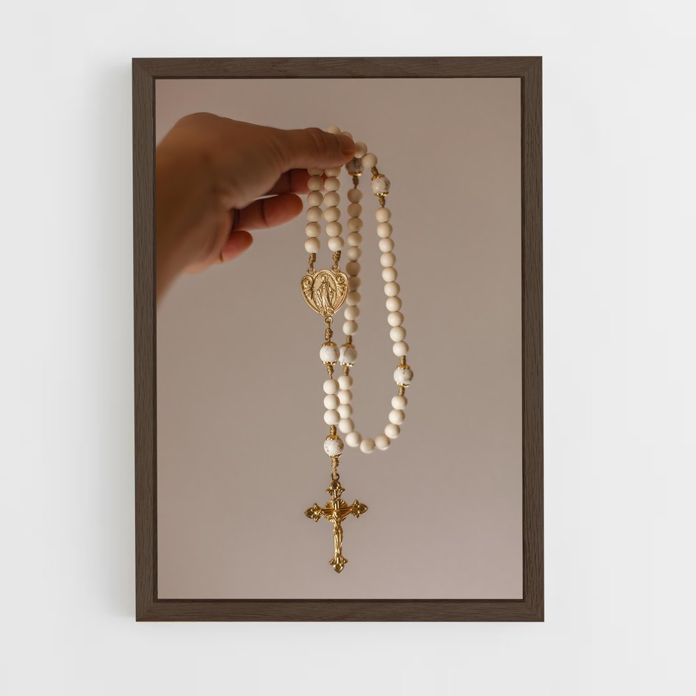 ap-rosary-1 cadre Bois foncé