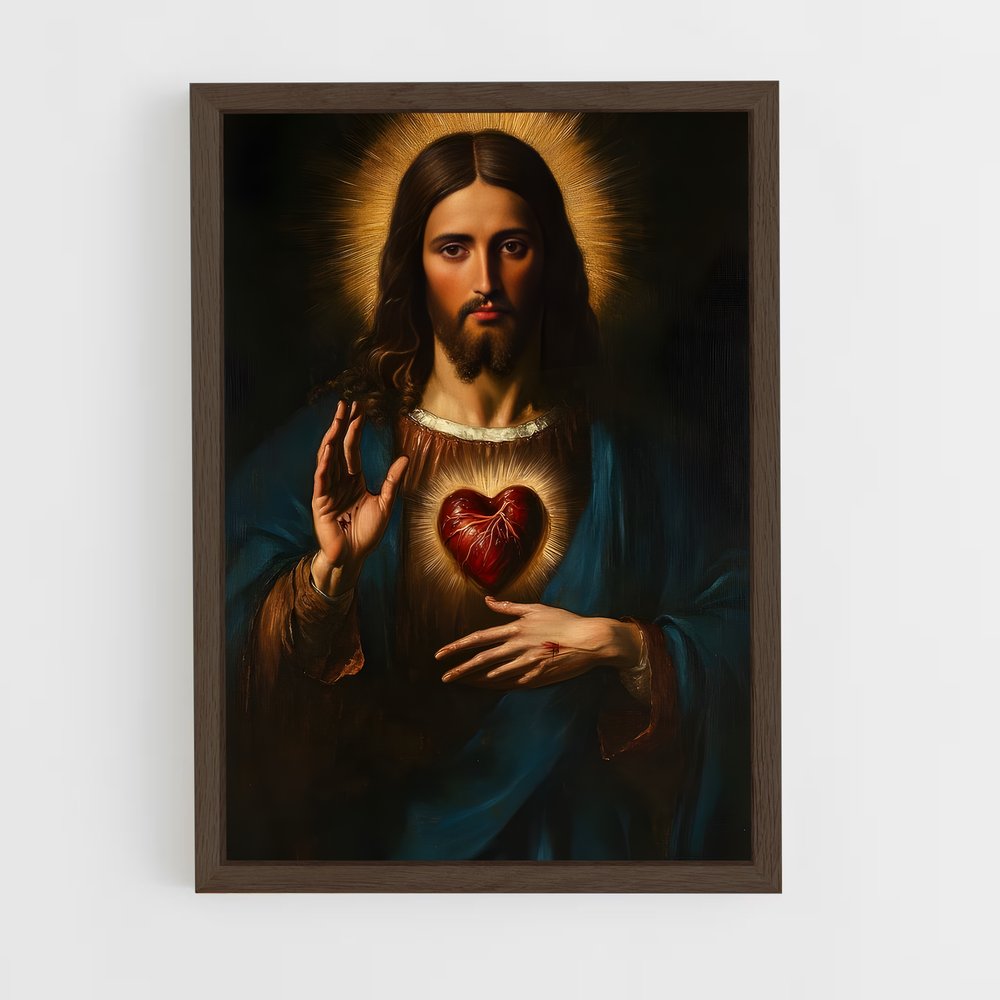 ap-sacred heart-6 cadre Bois foncé