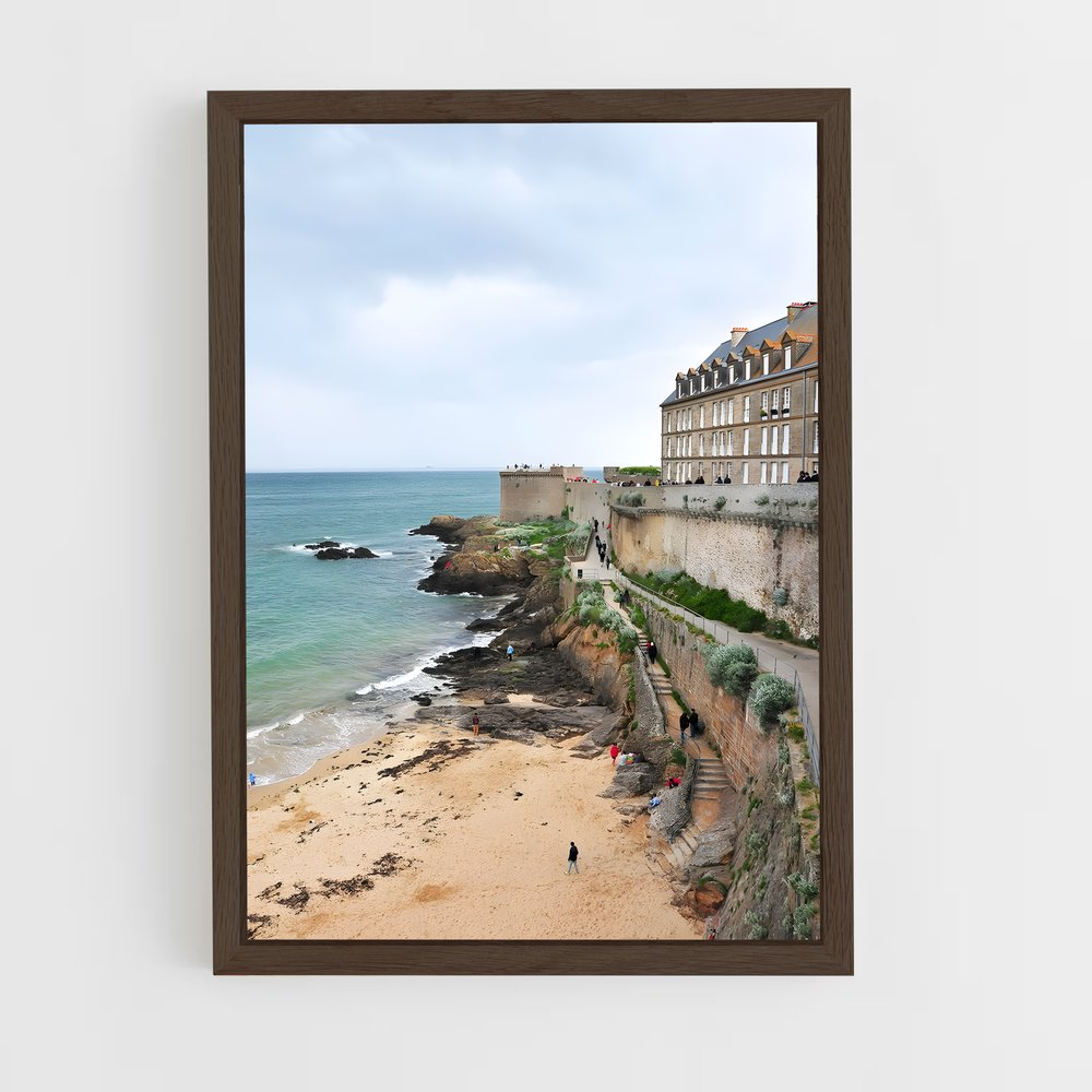 ap-saint malo-1 cadre Bois foncé