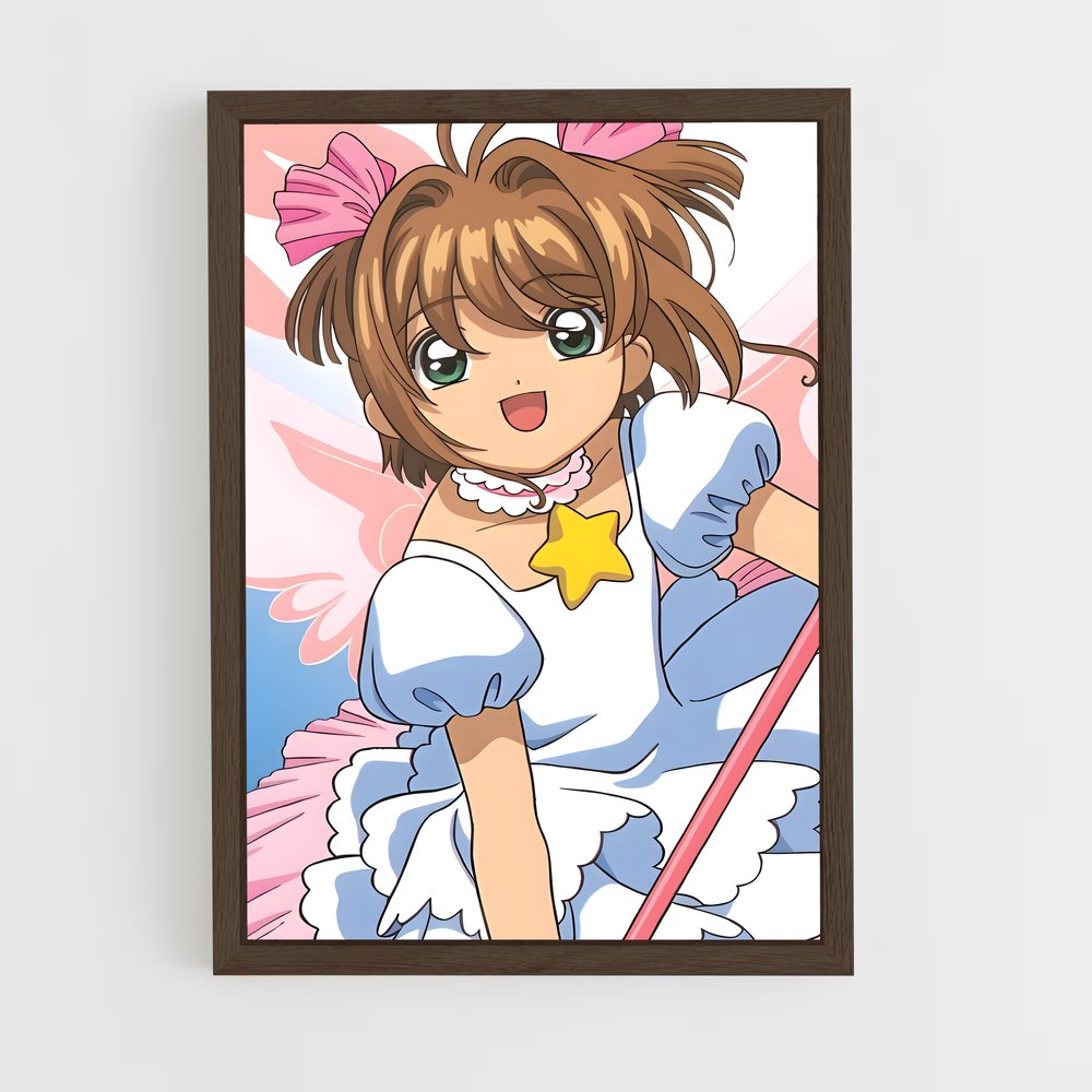 ap-sakura kinomoto-4 cadre Bois foncé