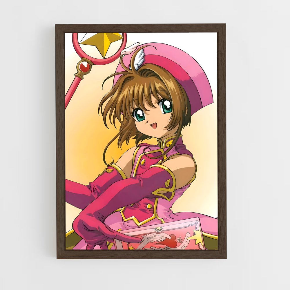 ap-sakura kinomoto-9 cadre Bois foncé