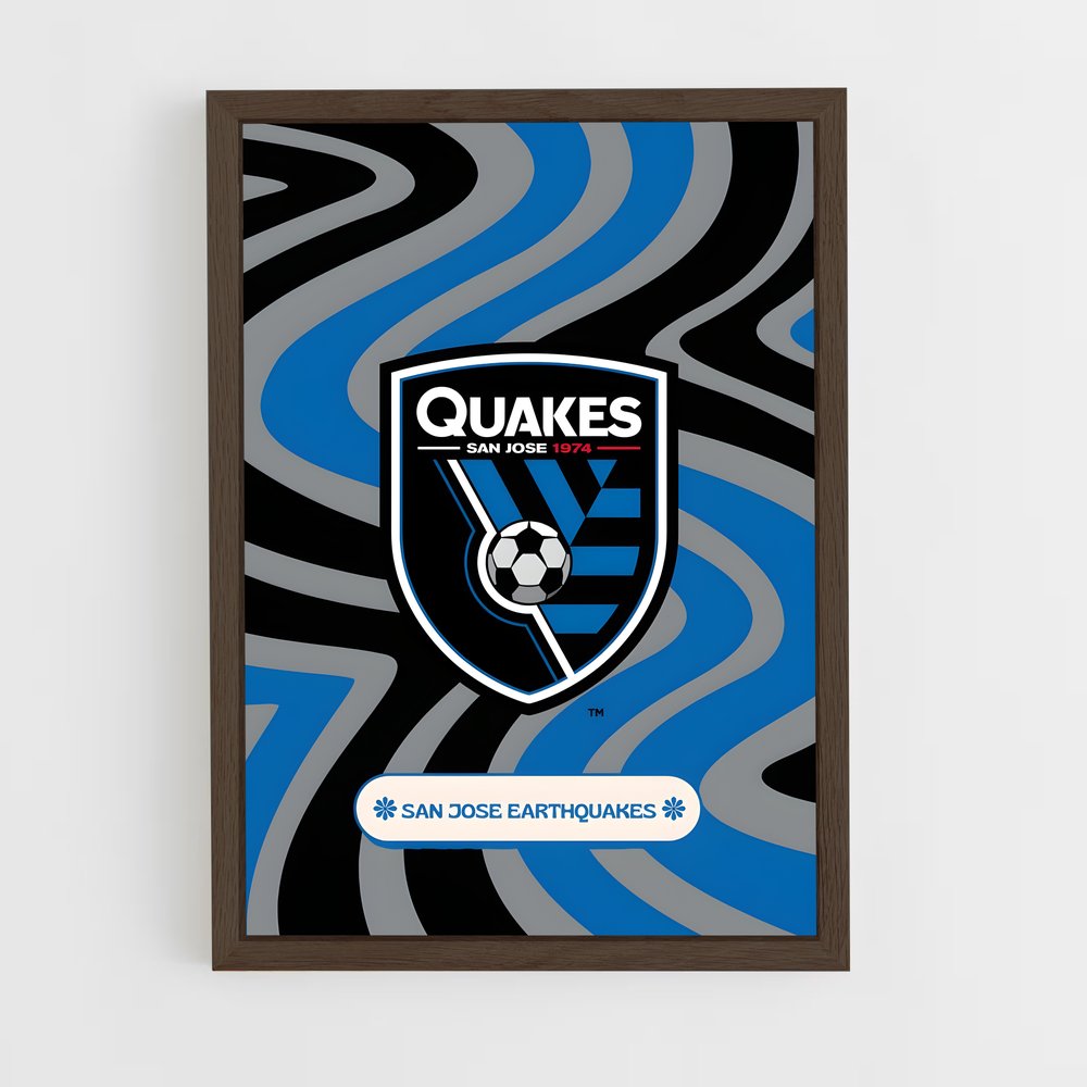 ap-san jose earthquakes-7 cadre Bois foncé