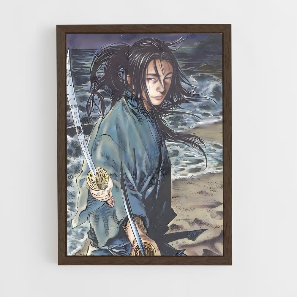 ap-sasaki kojiro-3 cadre Bois foncé