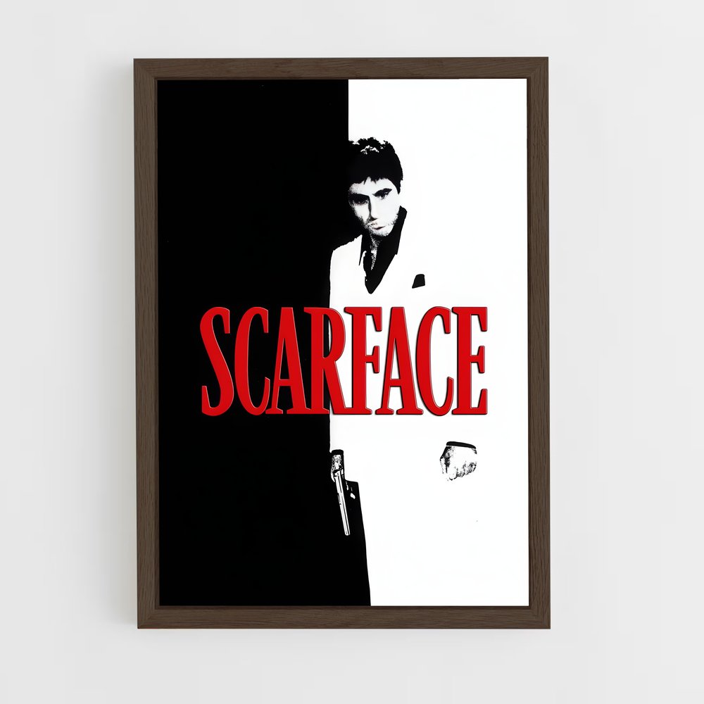 ap-scarface-11 cadre Bois foncé