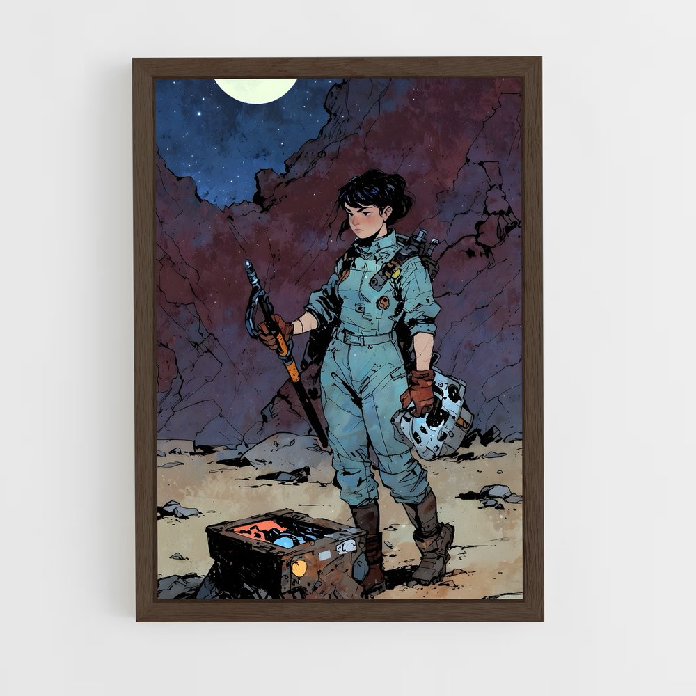 ap-sci-fi-9 cadre Bois foncé