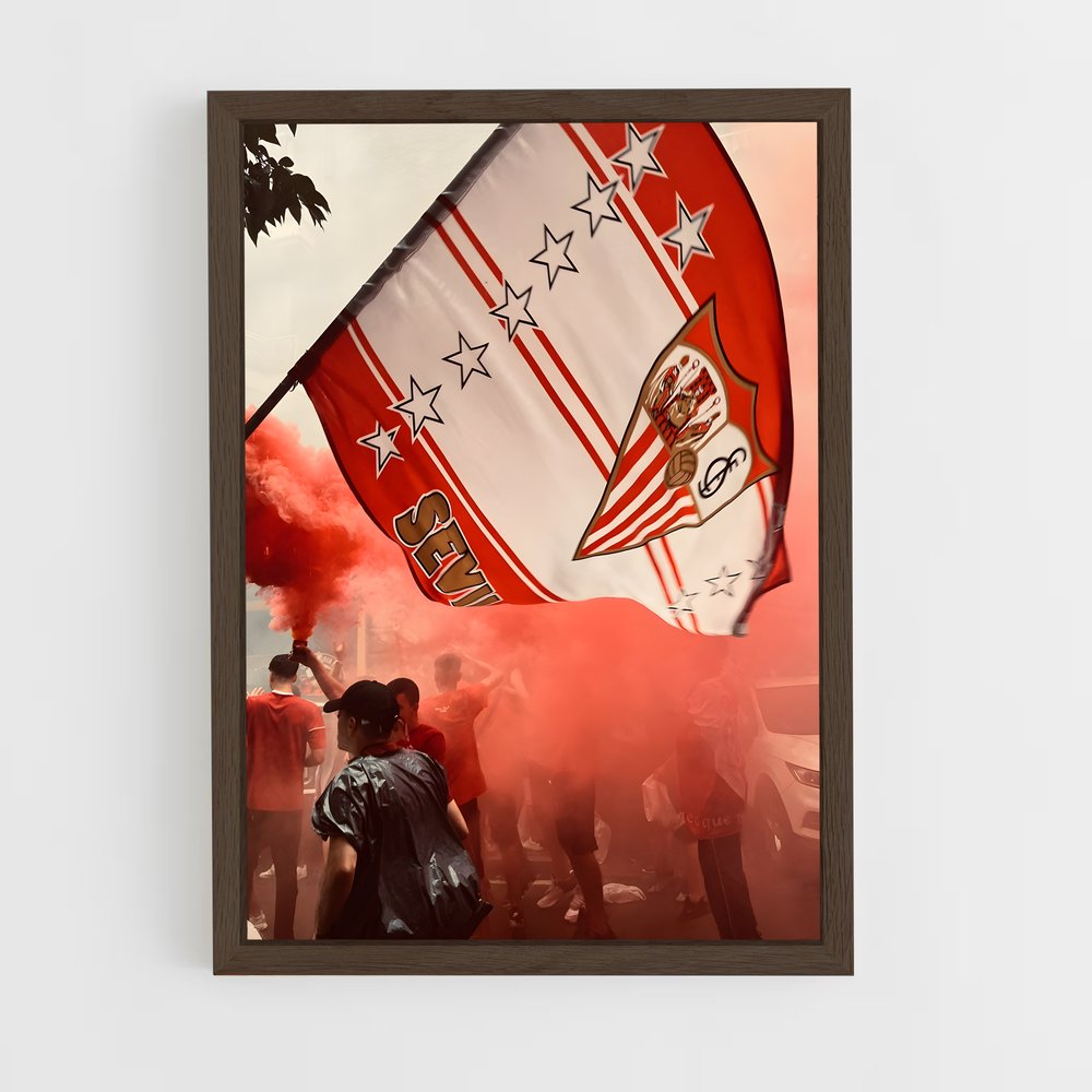 ap-sevilla fc-6 cadre Bois foncé