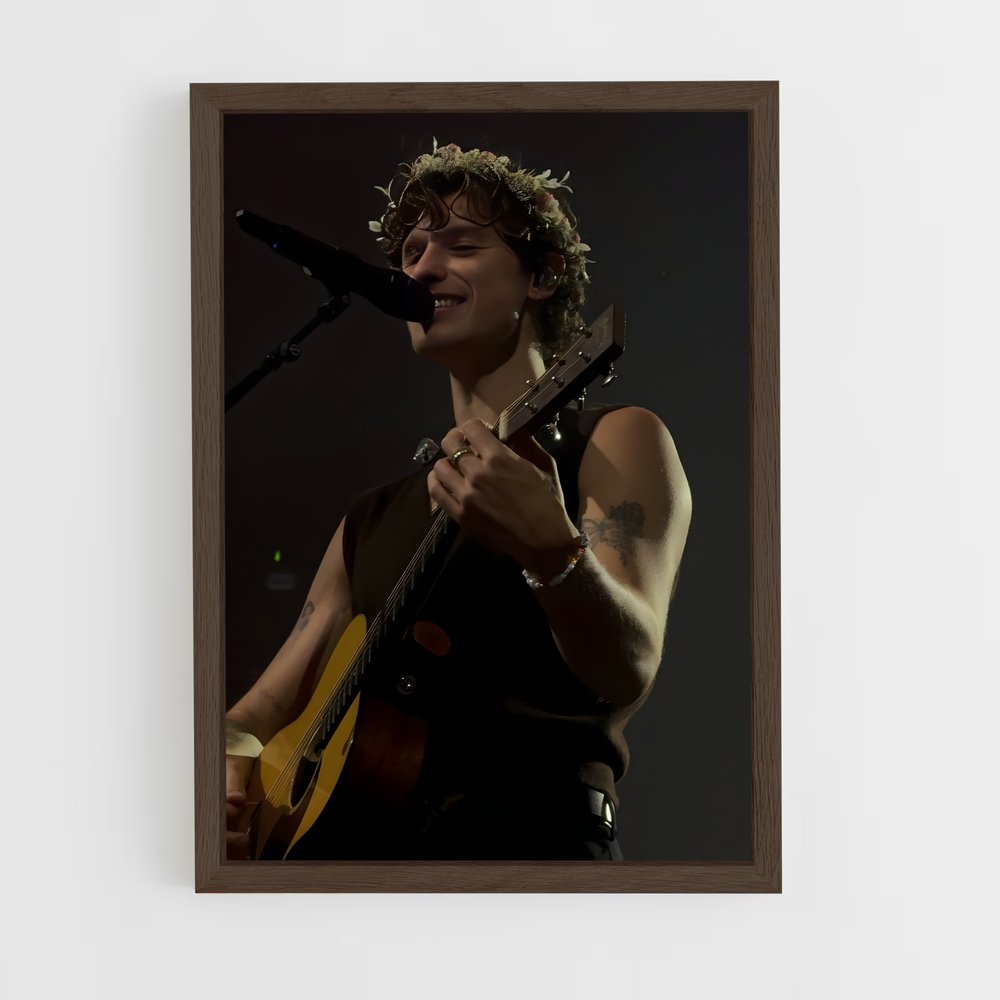 ap-shawn mendes-8 cadre Bois foncé