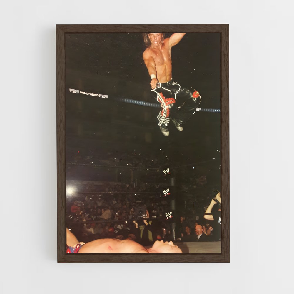 ap-shawn michaels-3 cadre Bois foncé