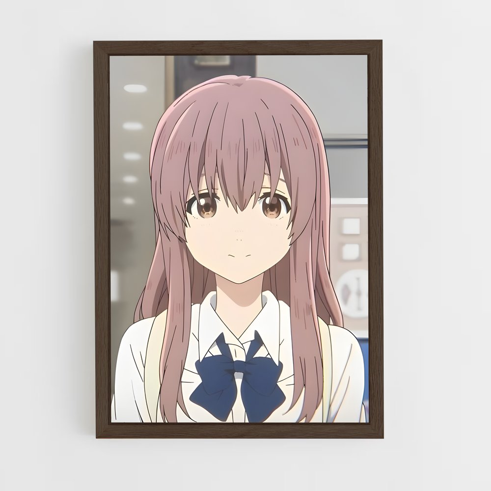 ap-shoko nishimiya-1 cadre Bois foncé