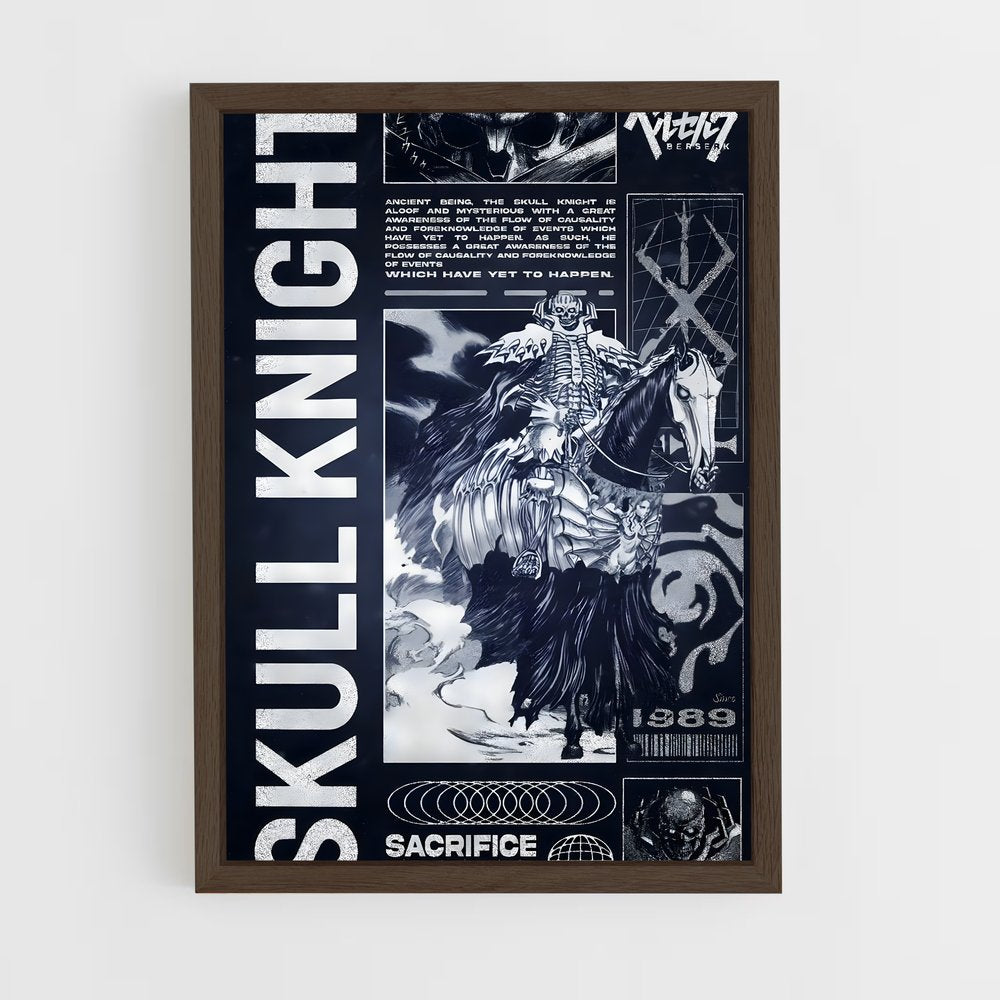 ap-skull knight-5 cadre Bois foncé
