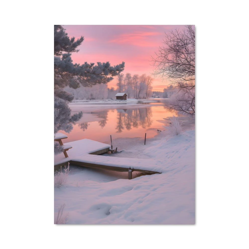 Poster Tranquillité Hivernale