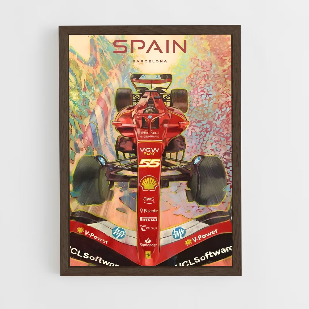ap-spanish grand prix-1 cadre Bois foncé