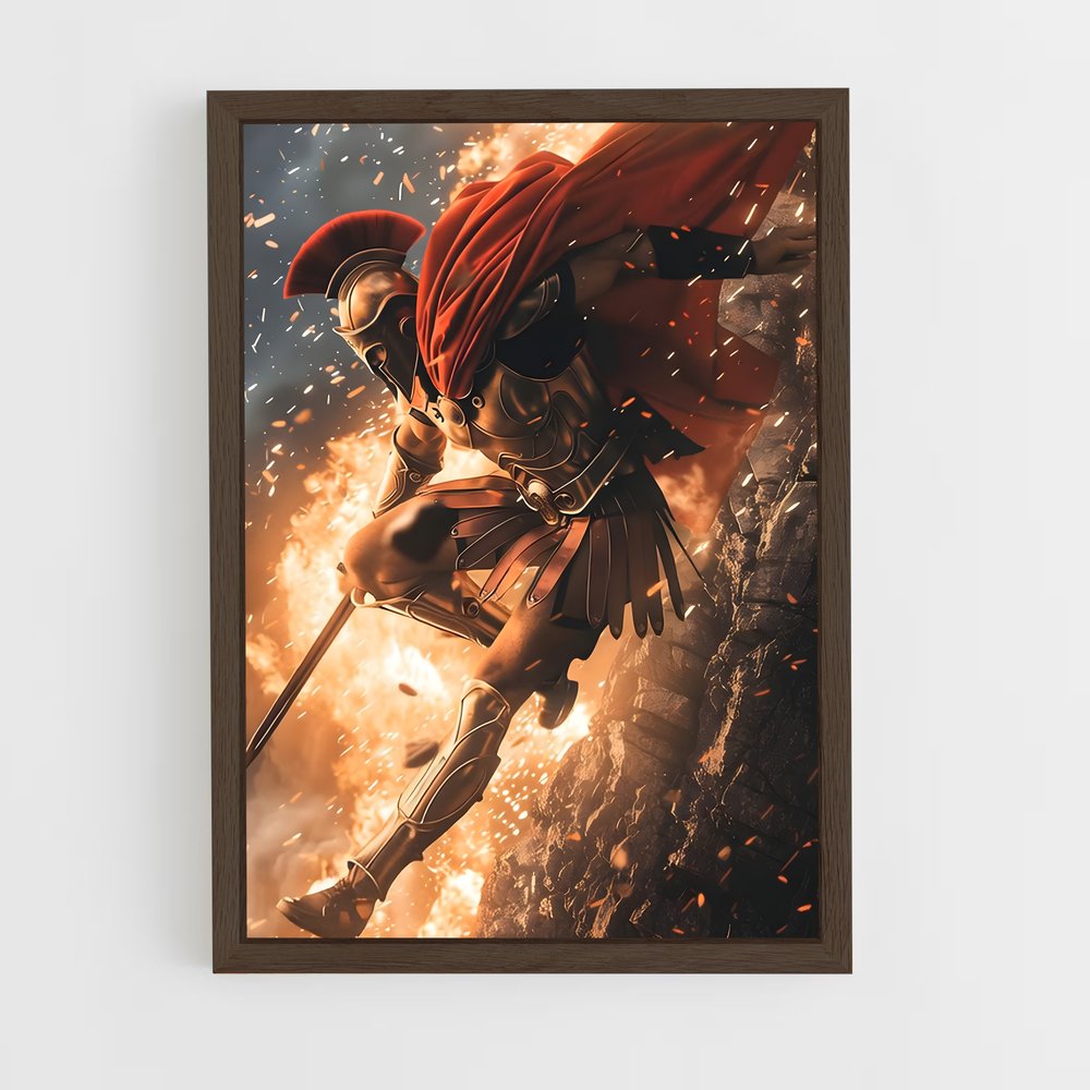 ap-spartan warrior-8 cadre Bois foncé