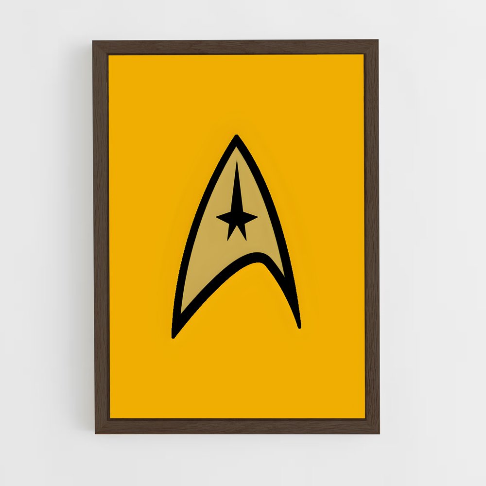 ap-starfleet logo-5 cadre Bois foncé