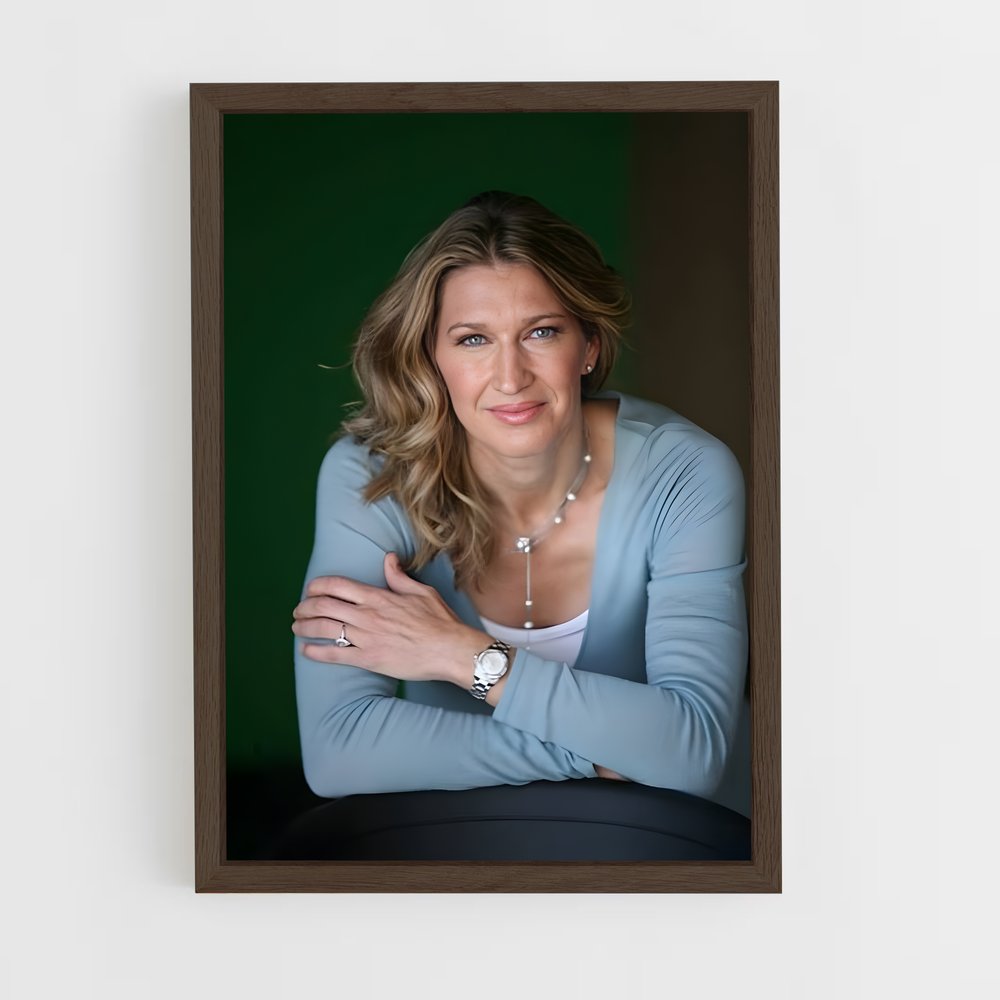 ap-steffi graf-7 cadre Bois foncé