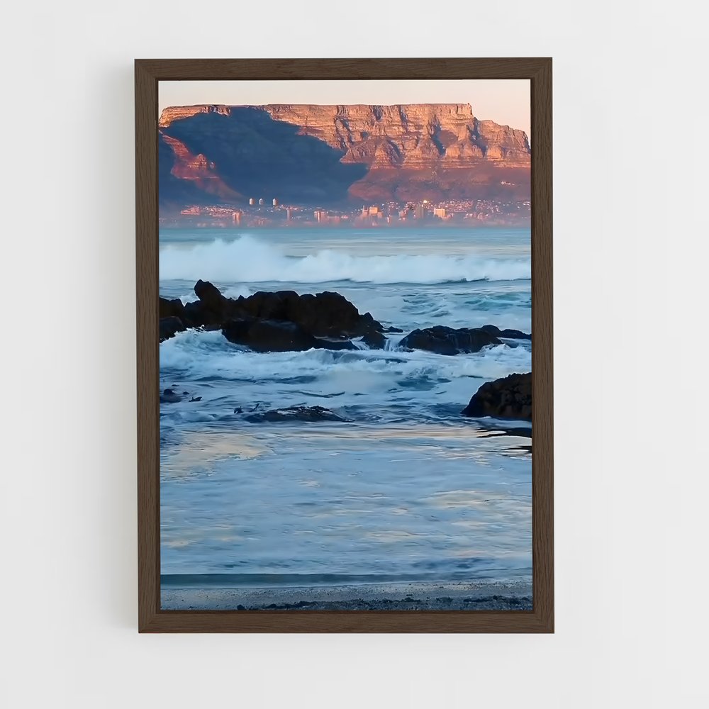 ap-table mountain-7 cadre Bois foncé