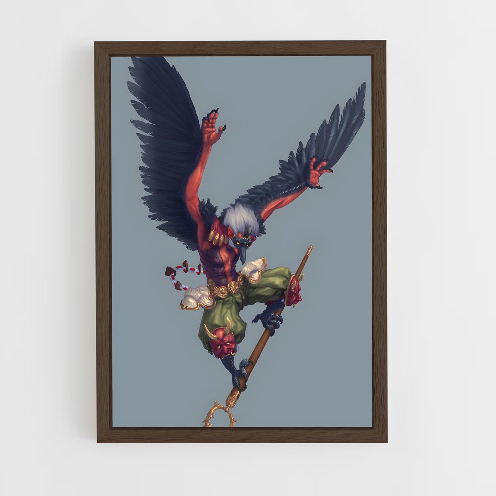 ap-tengu-7 cadre Bois foncé