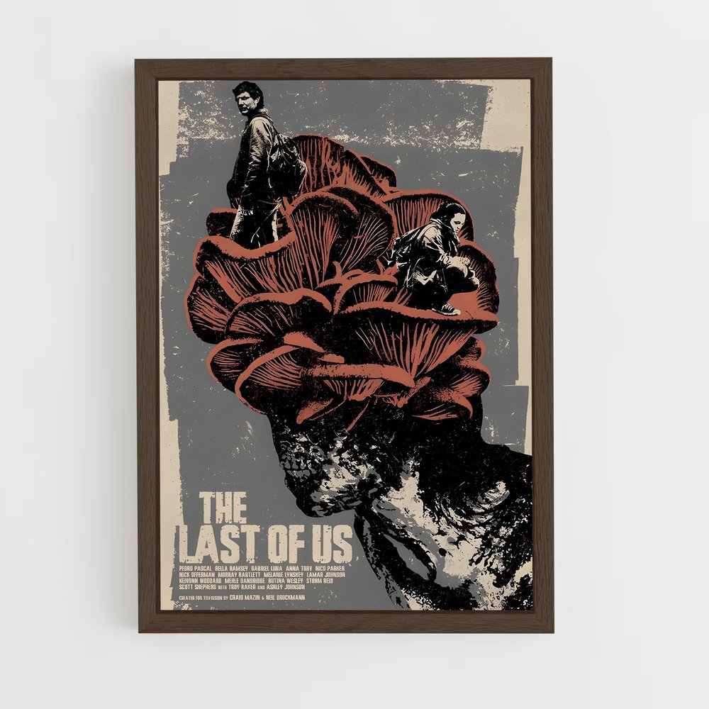 ap-the last of us-1 cadre Bois foncé
