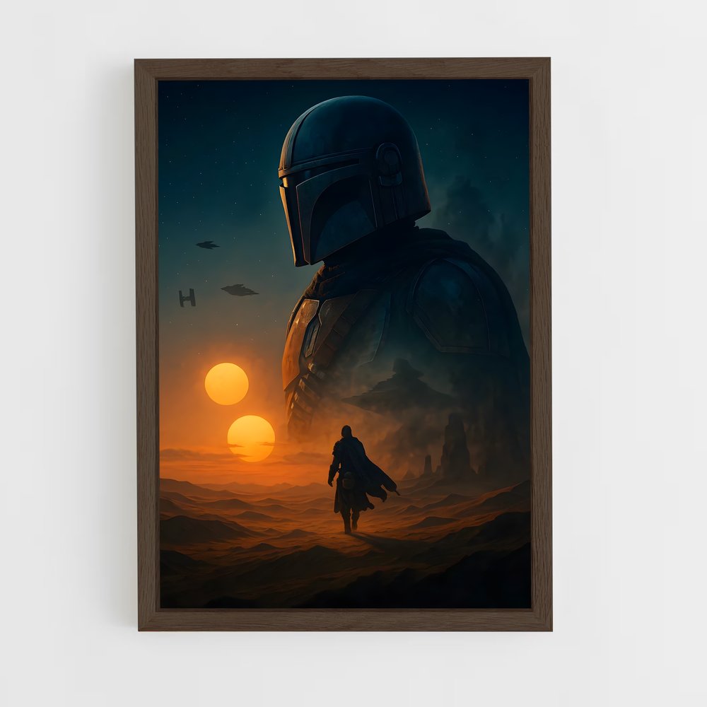 ap-the mandalorian-2 cadre Bois foncé
