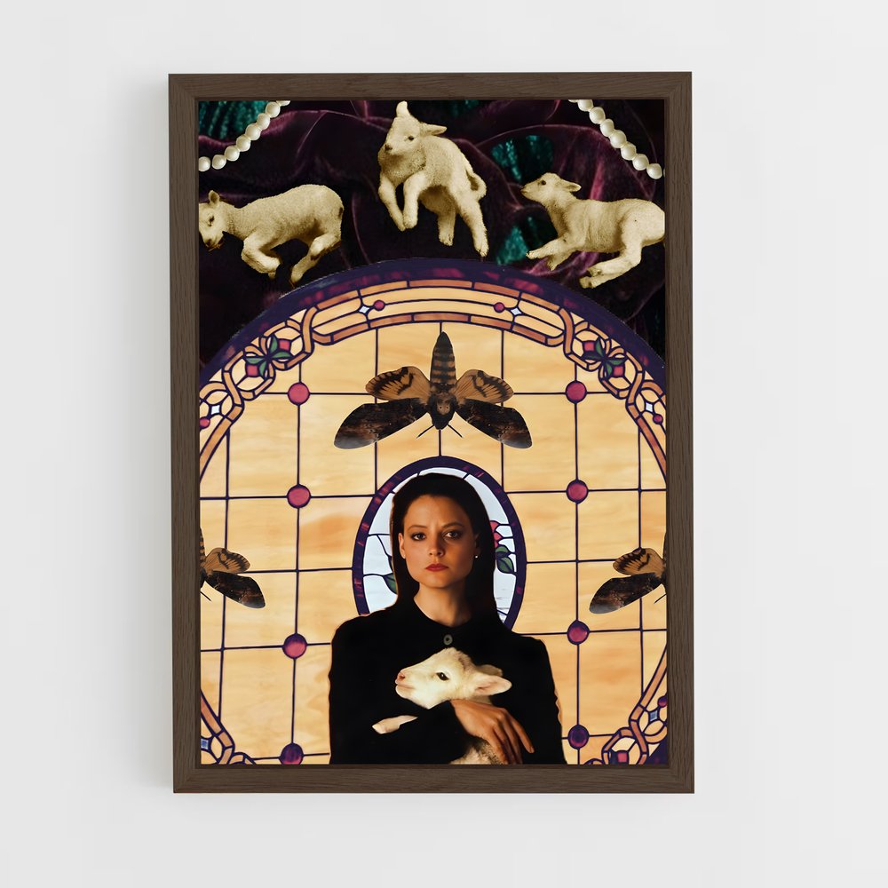 ap-the silence of the lambs-6 cadre Bois foncé