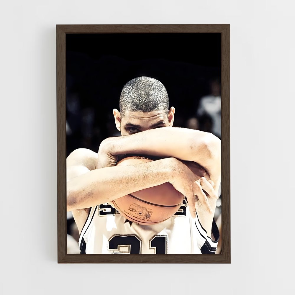 ap-tim duncan-8 cadre Bois foncé