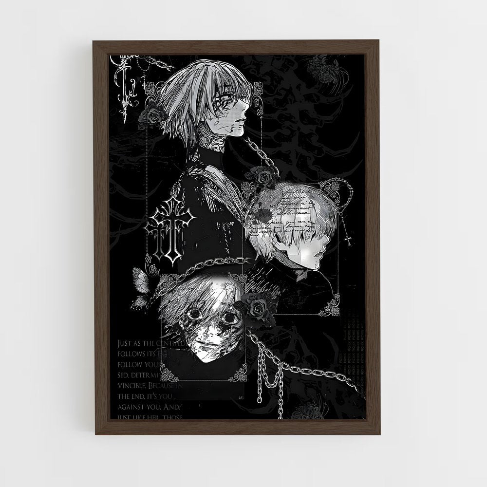 ap-tokyo ghoul-2 cadre Bois foncé