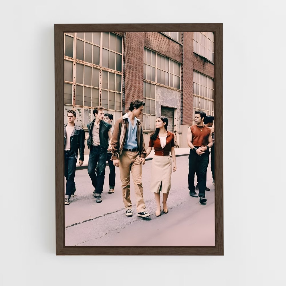 ap-tony west side story-3 cadre Bois foncé