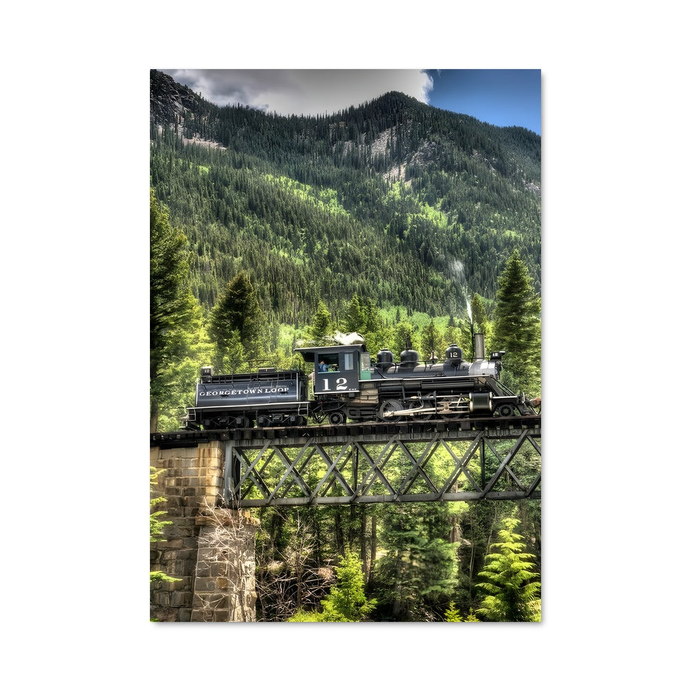 Poster Voyage en Montagne