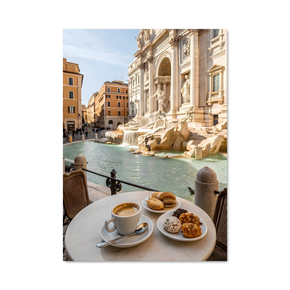 Poster Café à la Fontaine