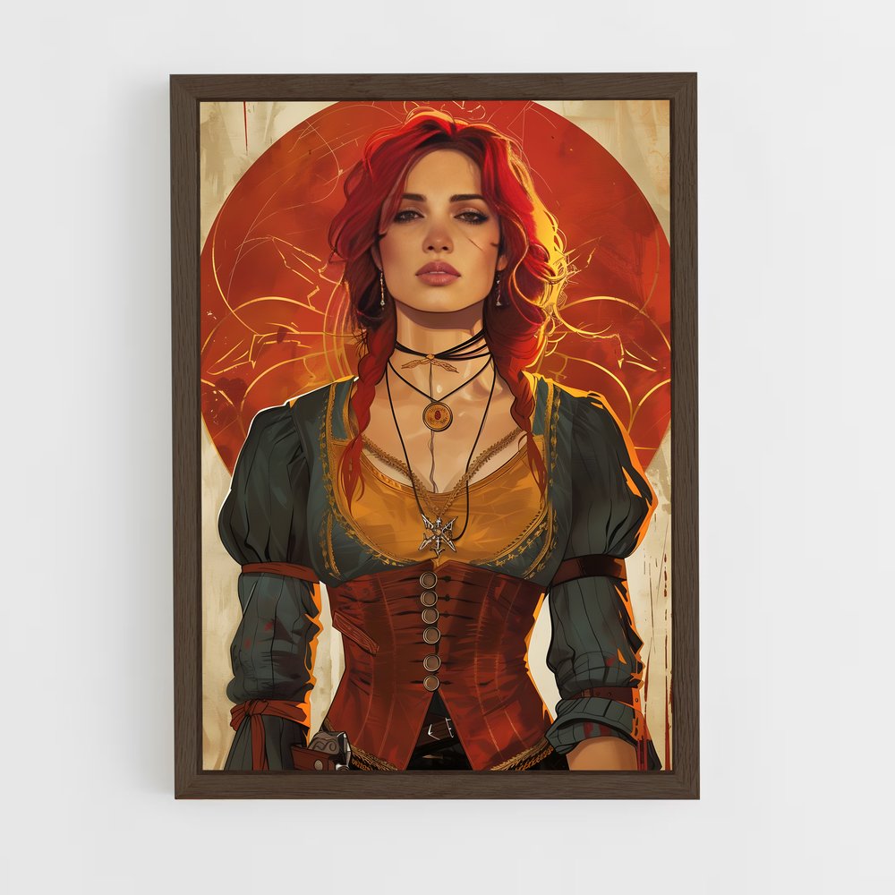 ap-triss merigold-6 cadre Bois foncé