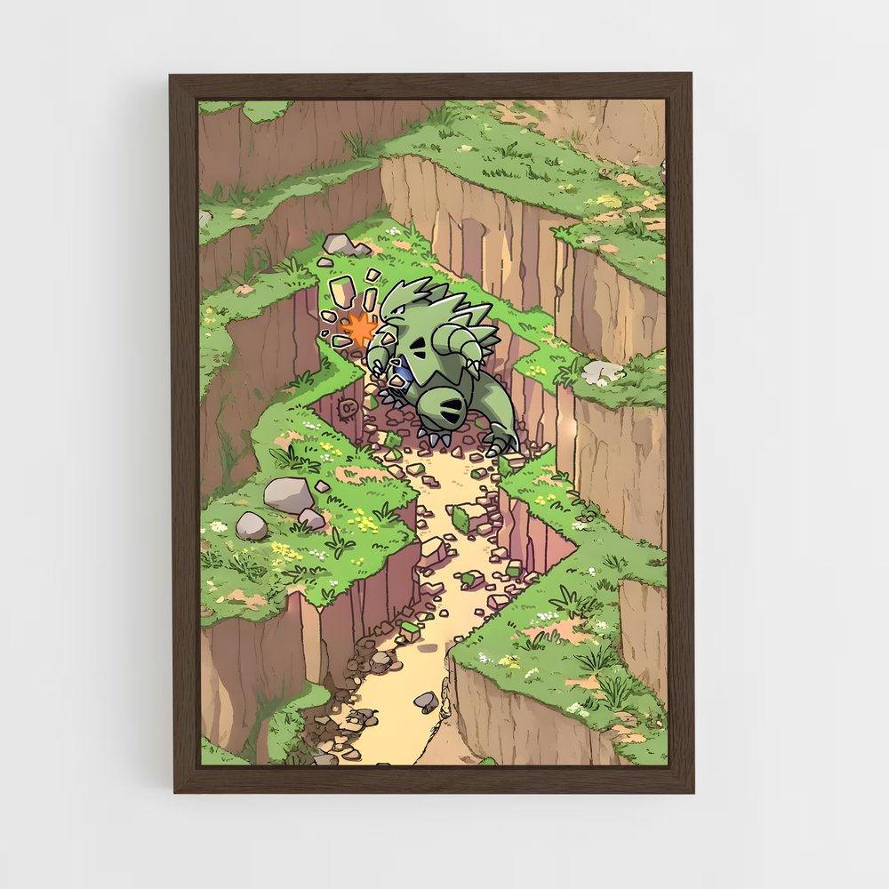 ap-tyranitar-1 cadre Bois foncé