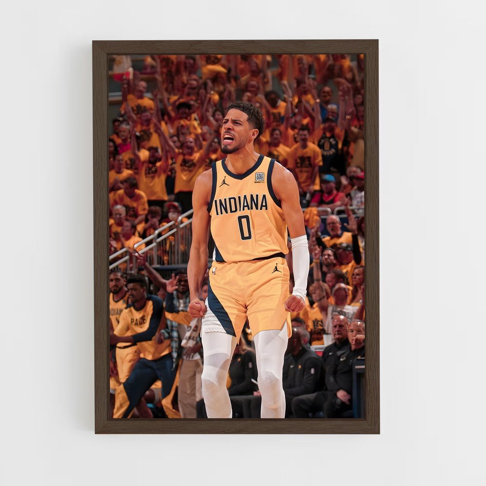 ap-tyrese haliburton-3 cadre Bois foncé