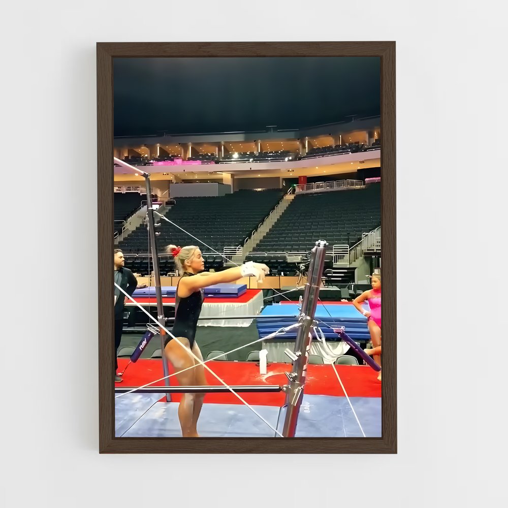 ap-uneven bars gymnastics-1 cadre Bois foncé