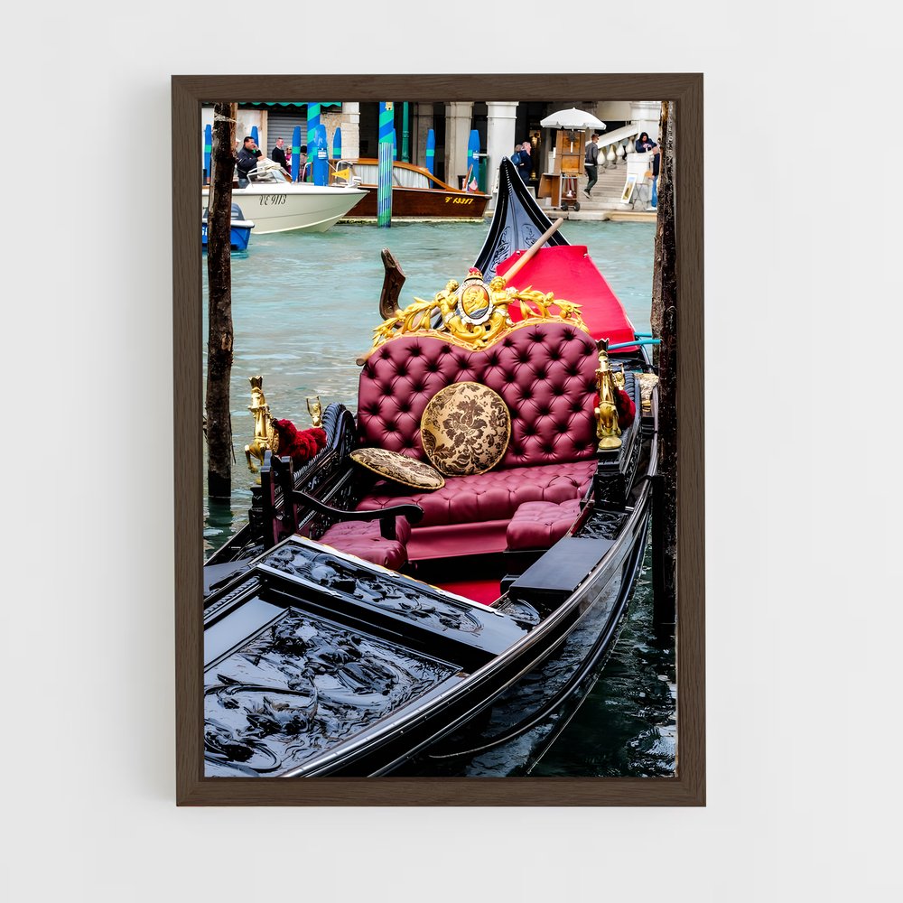 ap-venetian gondola-15 cadre Bois foncé