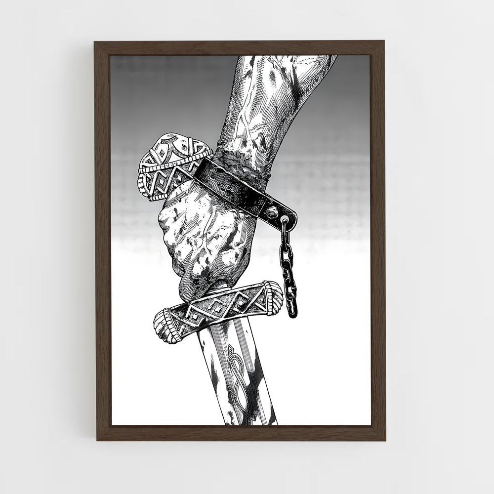 ap-vinland saga-3 cadre Bois foncé