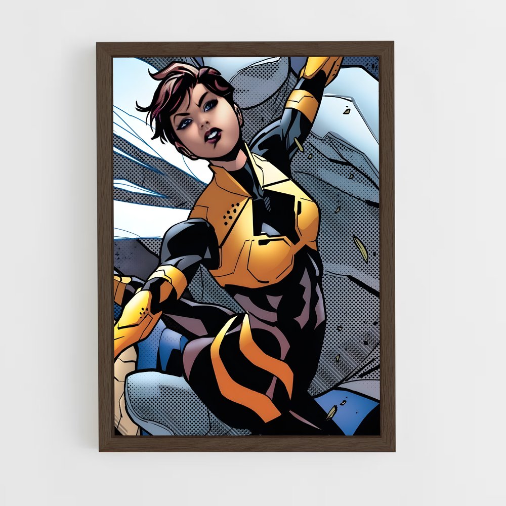 ap-wasp janet van dyne-3 cadre Bois foncé