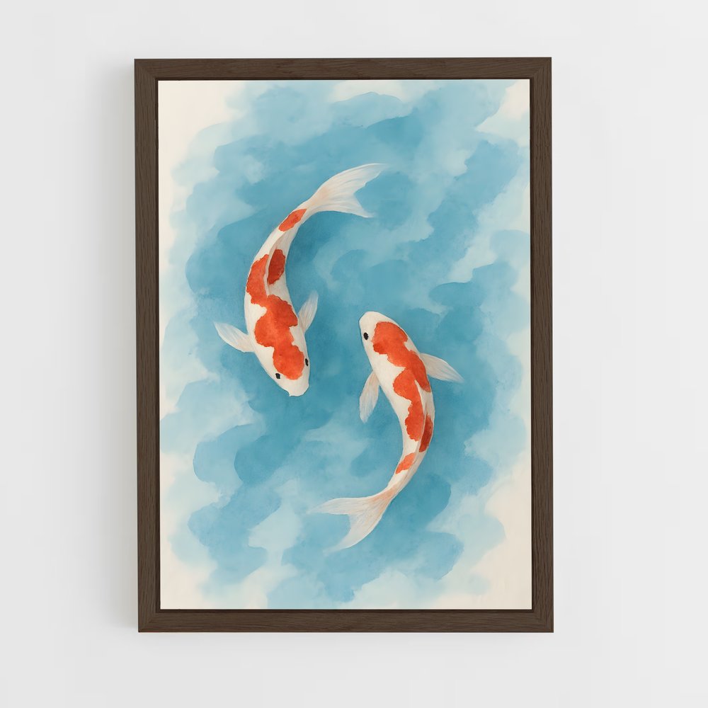 ap-watercolor-1 cadre Bois foncé