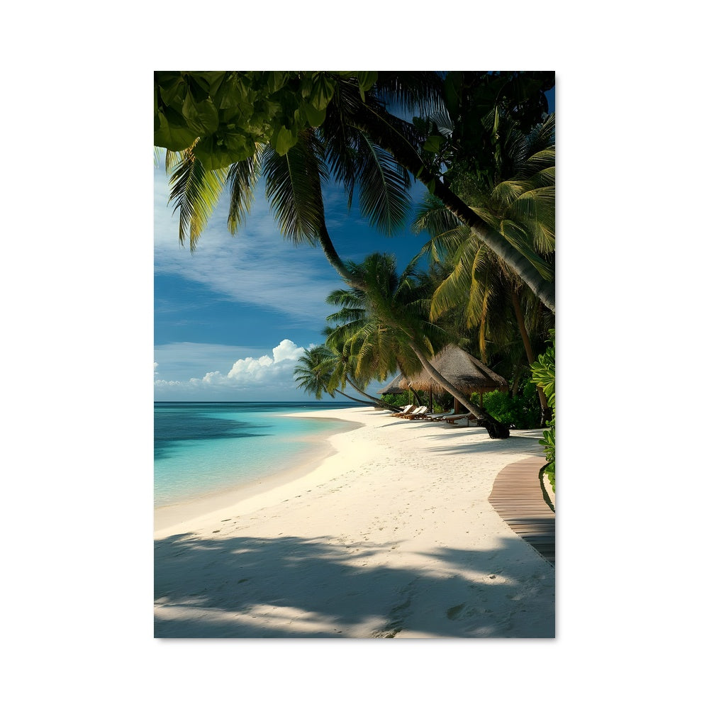Poster Plage de Paradis