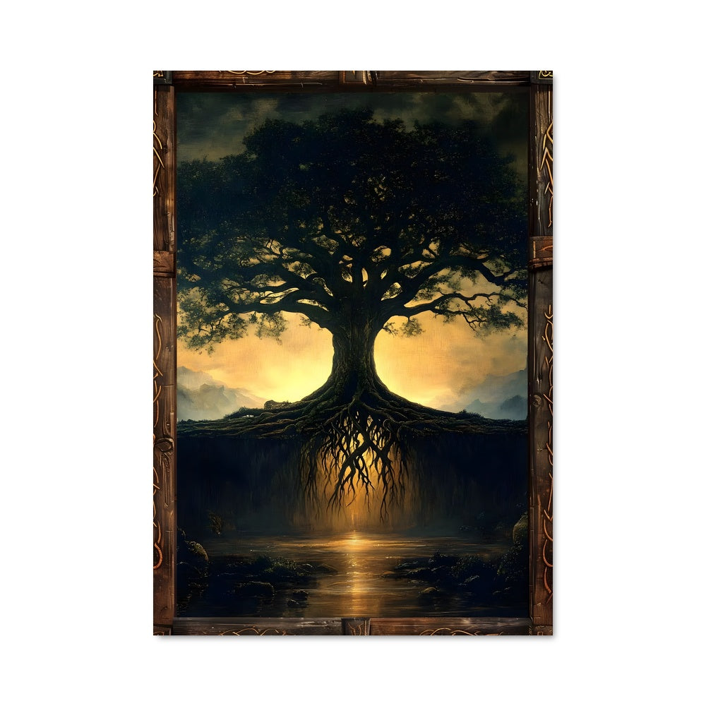 Poster Racines Lumineuses
