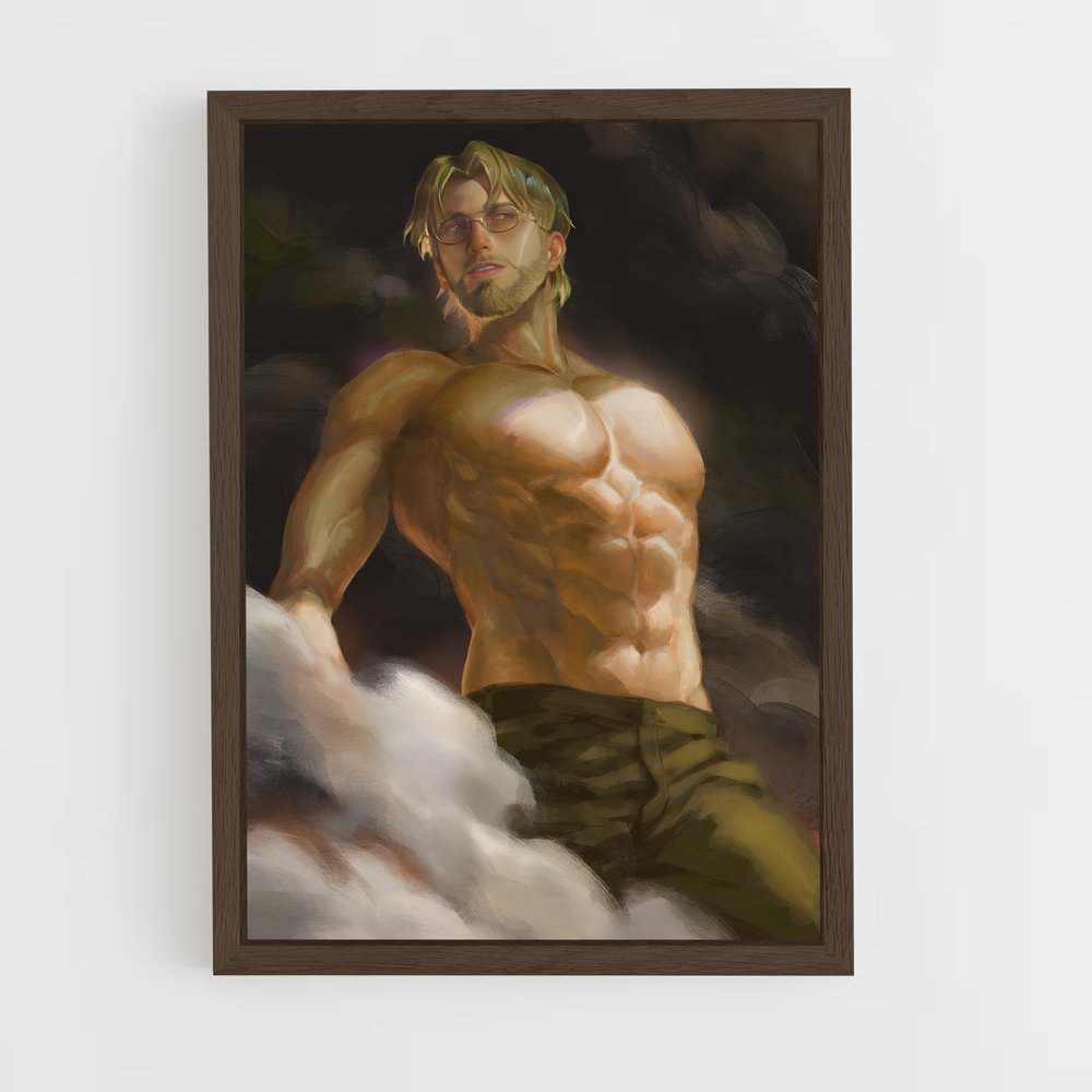 ap-zeke yeager-3 cadre Bois foncé
