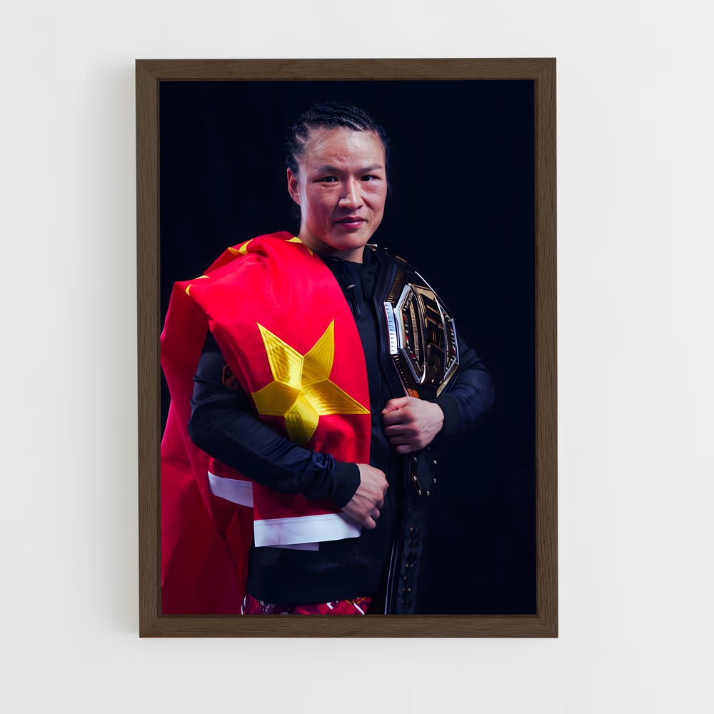 ap-zhang weili-8 cadre Bois foncé