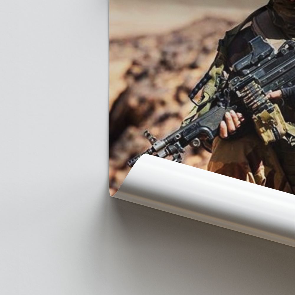 Poster Militaire Désert