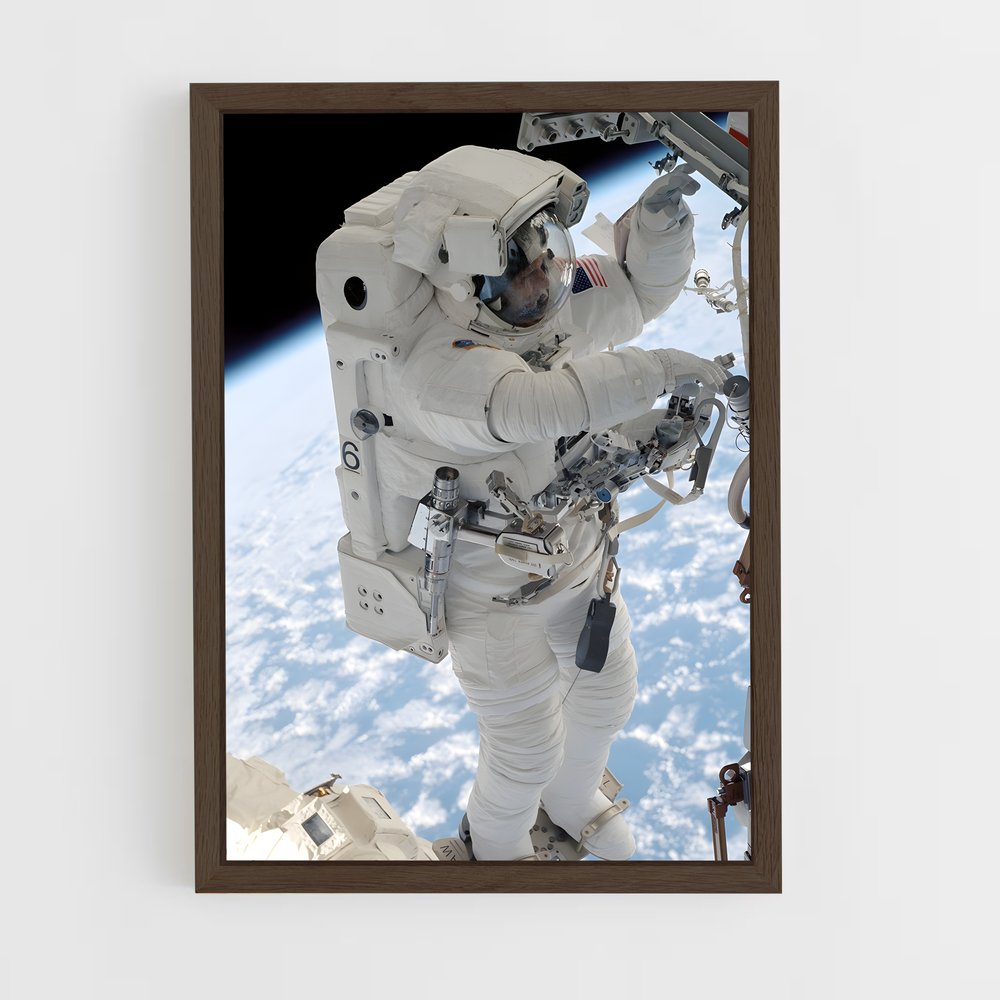 astronaut-7 cadre Bois foncé