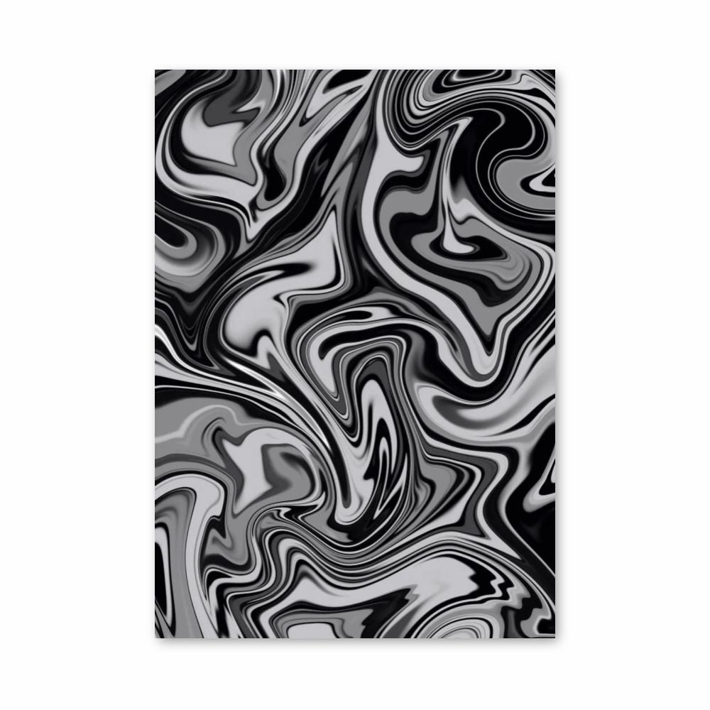 Poster Noir et Blanc Métal