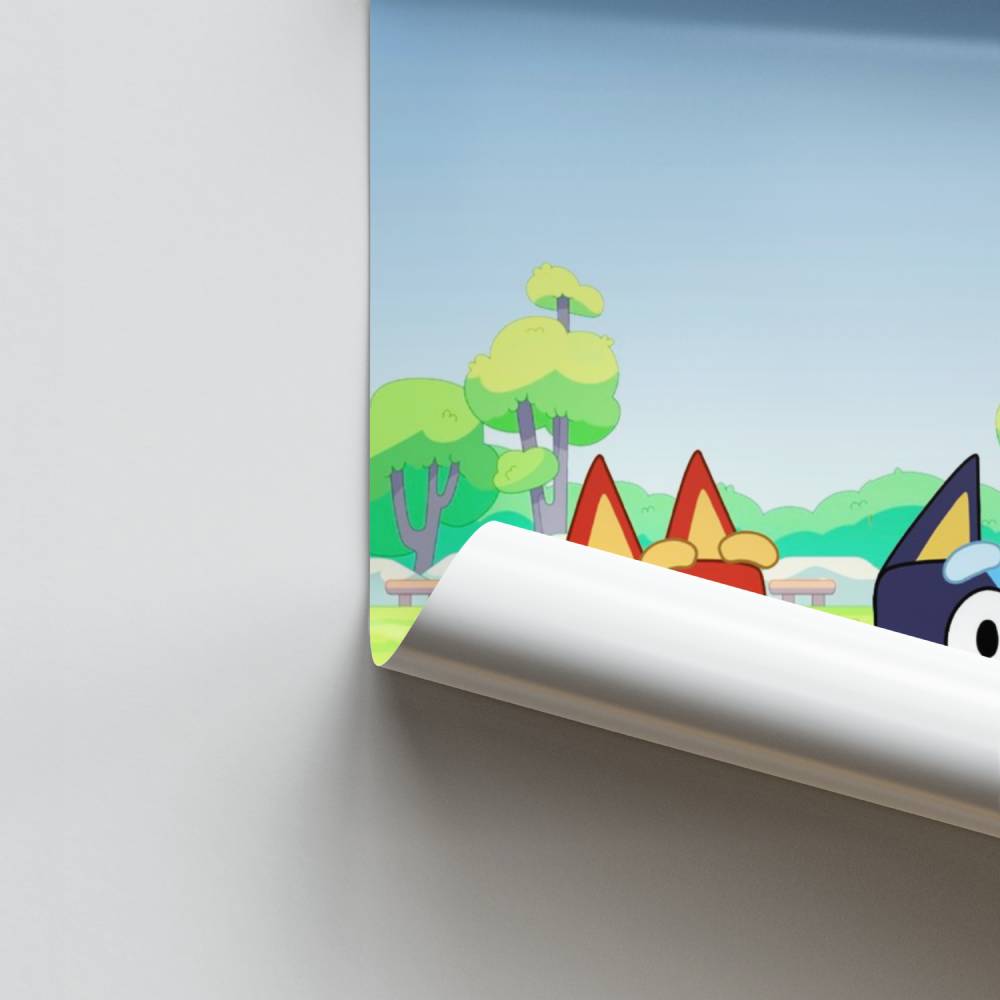 Raqueta azul Póster
